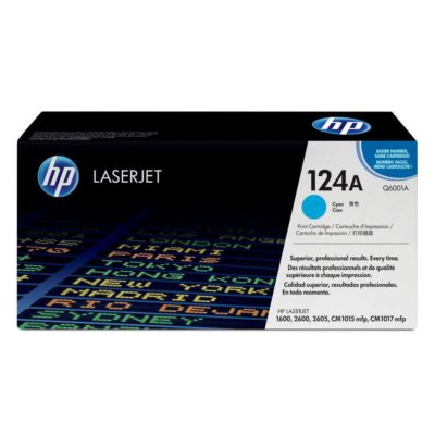 hp 124A Toner, Cyan Single Pack, Q6001A